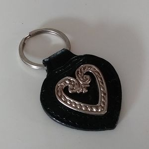 Vintage Brighton  black croc style key fob